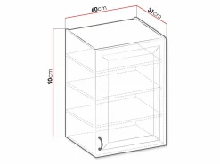 Modulvægskab Retro Grey 136