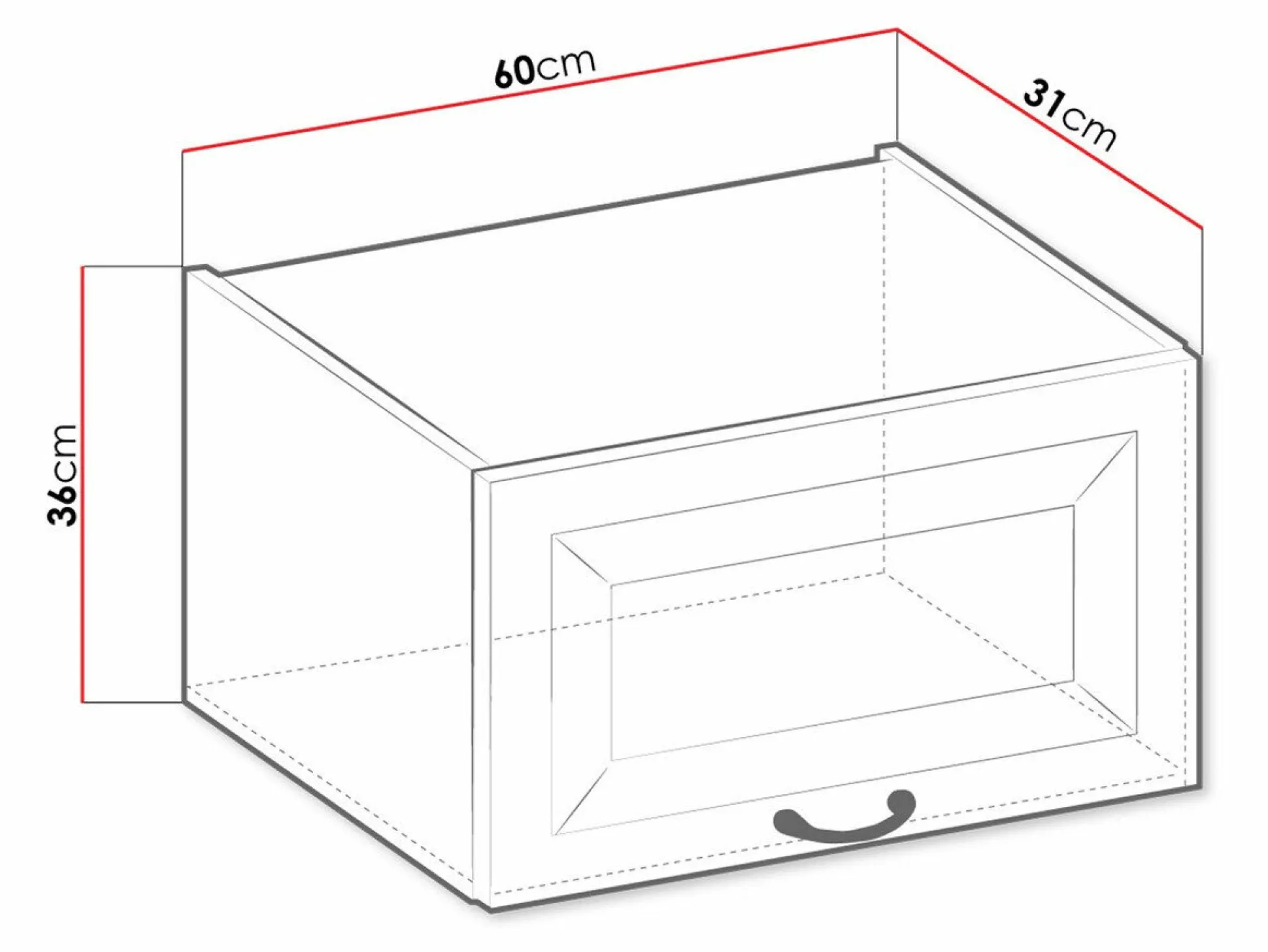 Modulvægskab Retro Grey 137