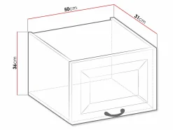 Modulvægskab Retro Grey 134