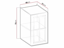 Modulvægskab Retro Grey 128