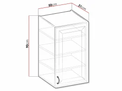 Modulvægskab Retro Grey 133