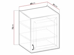 Modulvægskab Retro White 135