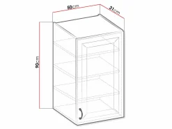 Modulvægskab Retro White 133