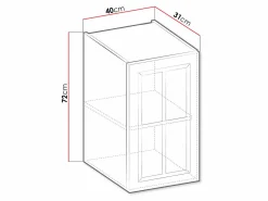Modulvægskab Retro White 128