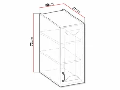 Modulvægskab Retro White 123