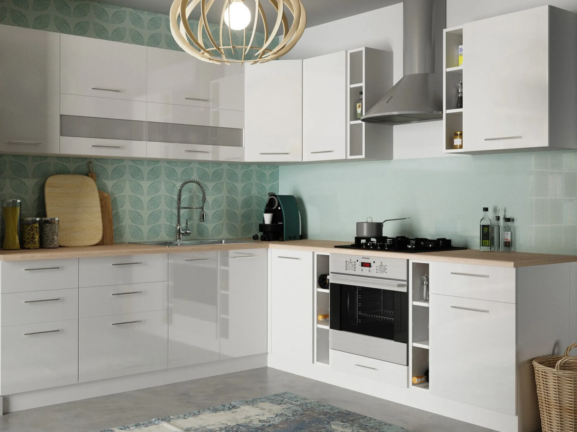 Modulvægskab Tiffa 100