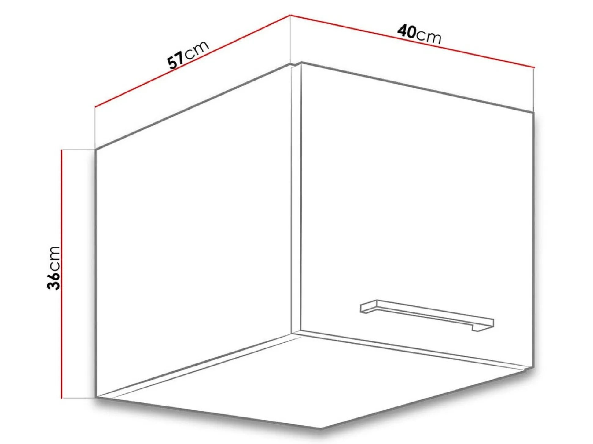 Modulvægskab Wood Grey 128