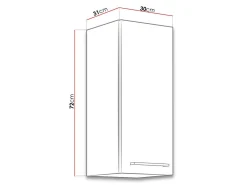 Modulvægskab Wood Grey 131