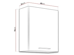 Modulvægskab Wood Grey 112