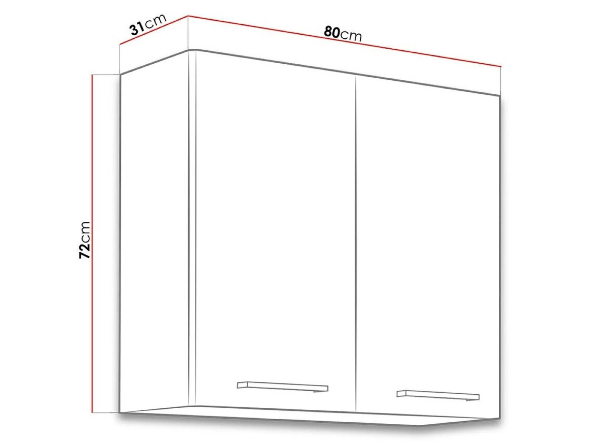 Modulvægskab Wood White 121