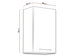 Modulvægskab Wood White 101