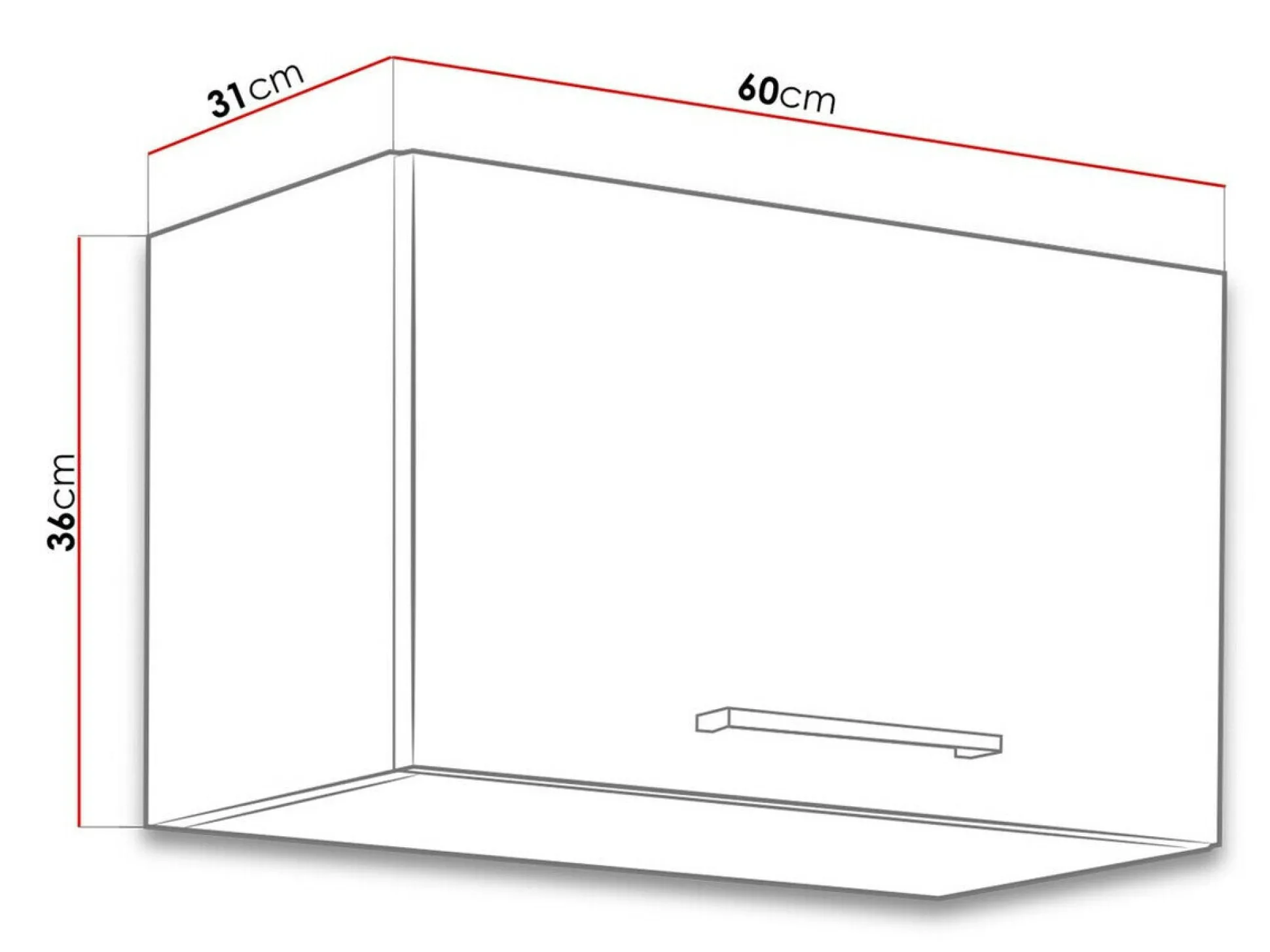 Modulvægskab Wood White 111
