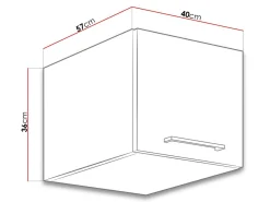 Modulvægskab Wood White 130
