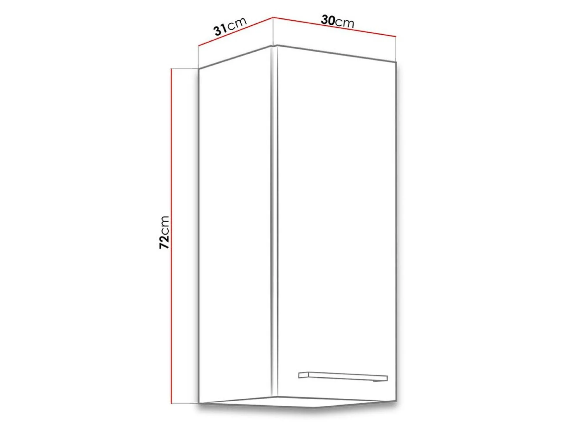 Modulvægskab Wood White 133