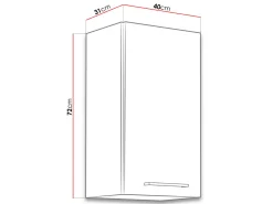 Modulvægskab Wood White 118