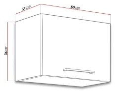 Modulvægskab Wood White 117