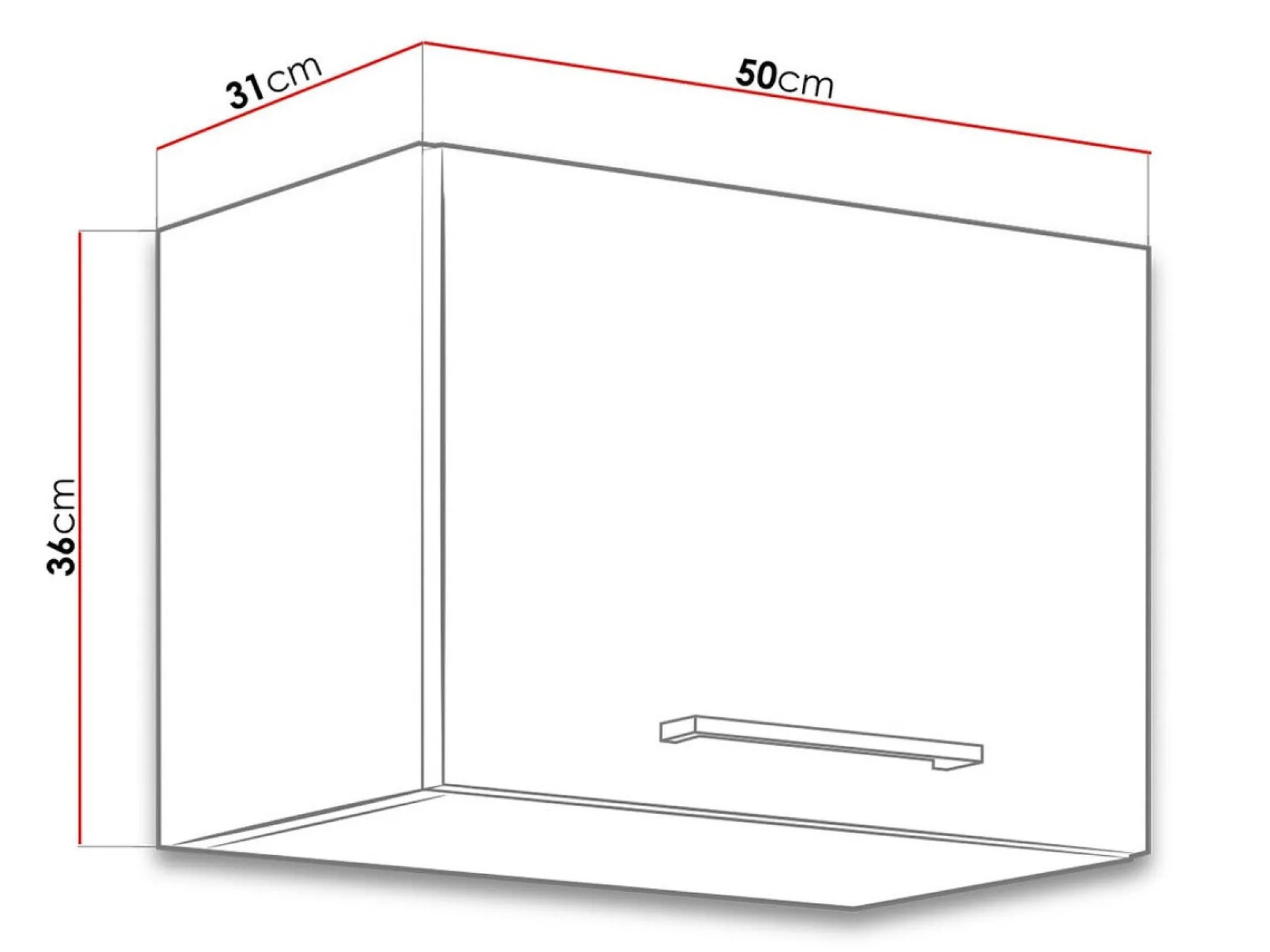 Modulvægskab Wood White 117