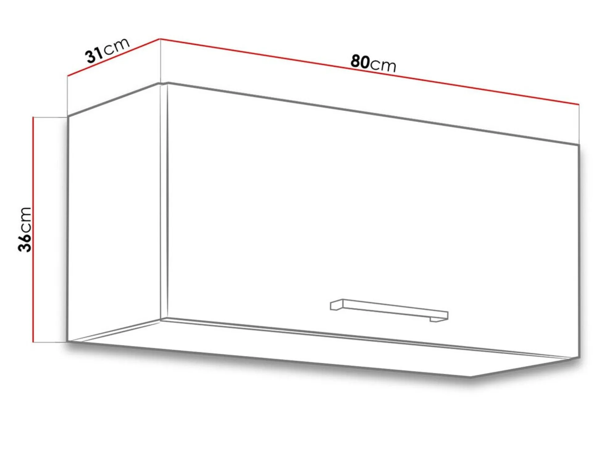 Modulvægskab Wood White 131