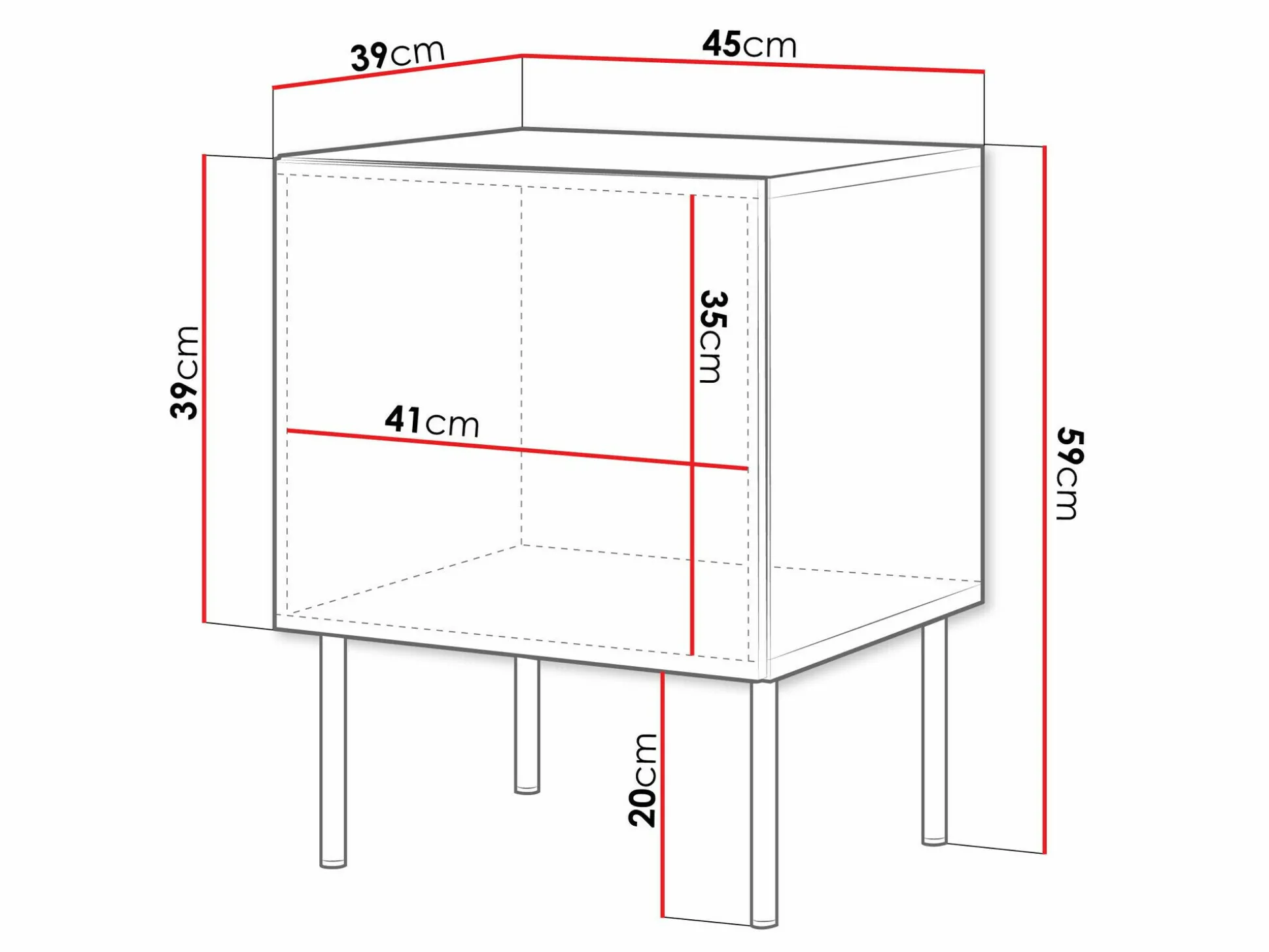 Natbordssæt Celra (Hvid)