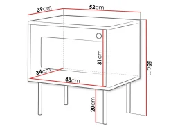 Natbordssæt Feletri 107 (Hvid)