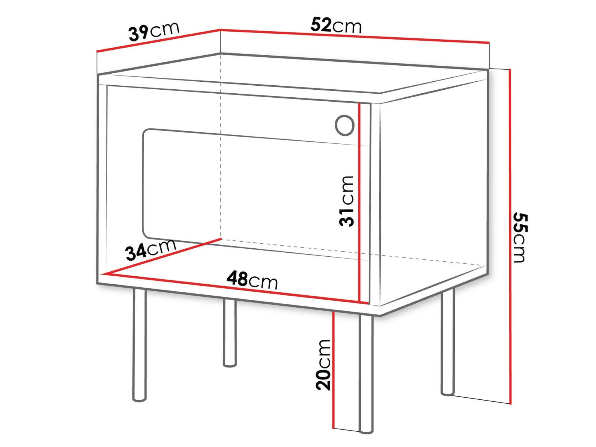 Natbordssæt Feletri 107 (Hvid)