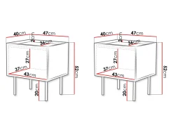 Natbordssæt Sillen (Hvid)