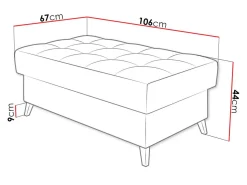 Polstret bænk Comfivo Agnus I (Fresh 11)