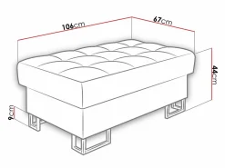 Polstret bænk Comfivo Anima (Venus Velvet 2932)