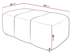 Polstret bænk Comfivo Laurus (Velo 621)