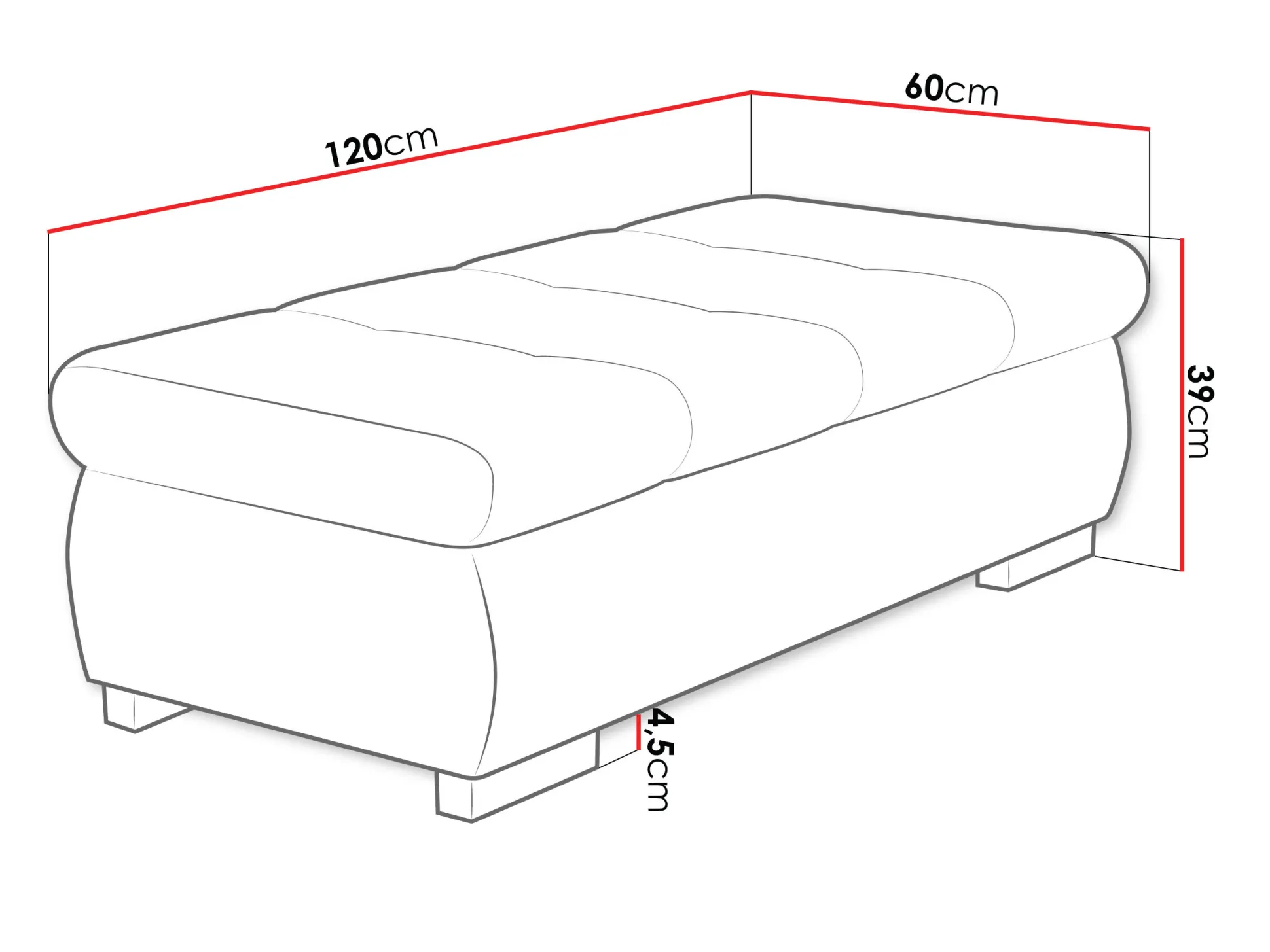 Polstret bænk Comfivo Nitor I (Venus Velvet 2932)