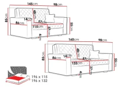 Polstret møbelsæt Clarona IV (Zanzibar 190)
