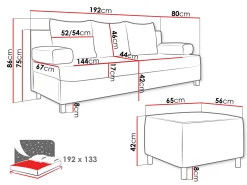 Polstret møbelsæt Comfivo Artes (Lawa 05)