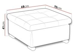 Polstret møbelsæt Comfivo Gemma I (Soft 020 + Majorka 03)