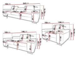 Polstret møbelsæt Comfivo Vinetum (Manila 18)