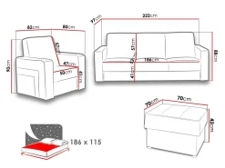 Polstret møbelsæt Donum