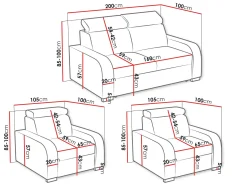 Polstret møbelsæt Ovos (Crown 17)