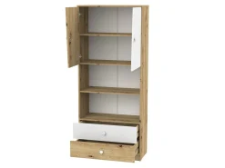 Reol Almira 103 (Artisan eg + Hvid)