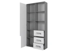 Reol Aviseve 105 (Antracit + Hvid)