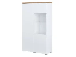 Reol Baletu 108 (Hvid + Egetræ)