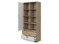 Reol Balvire 105 (Lys eg + Hvid)