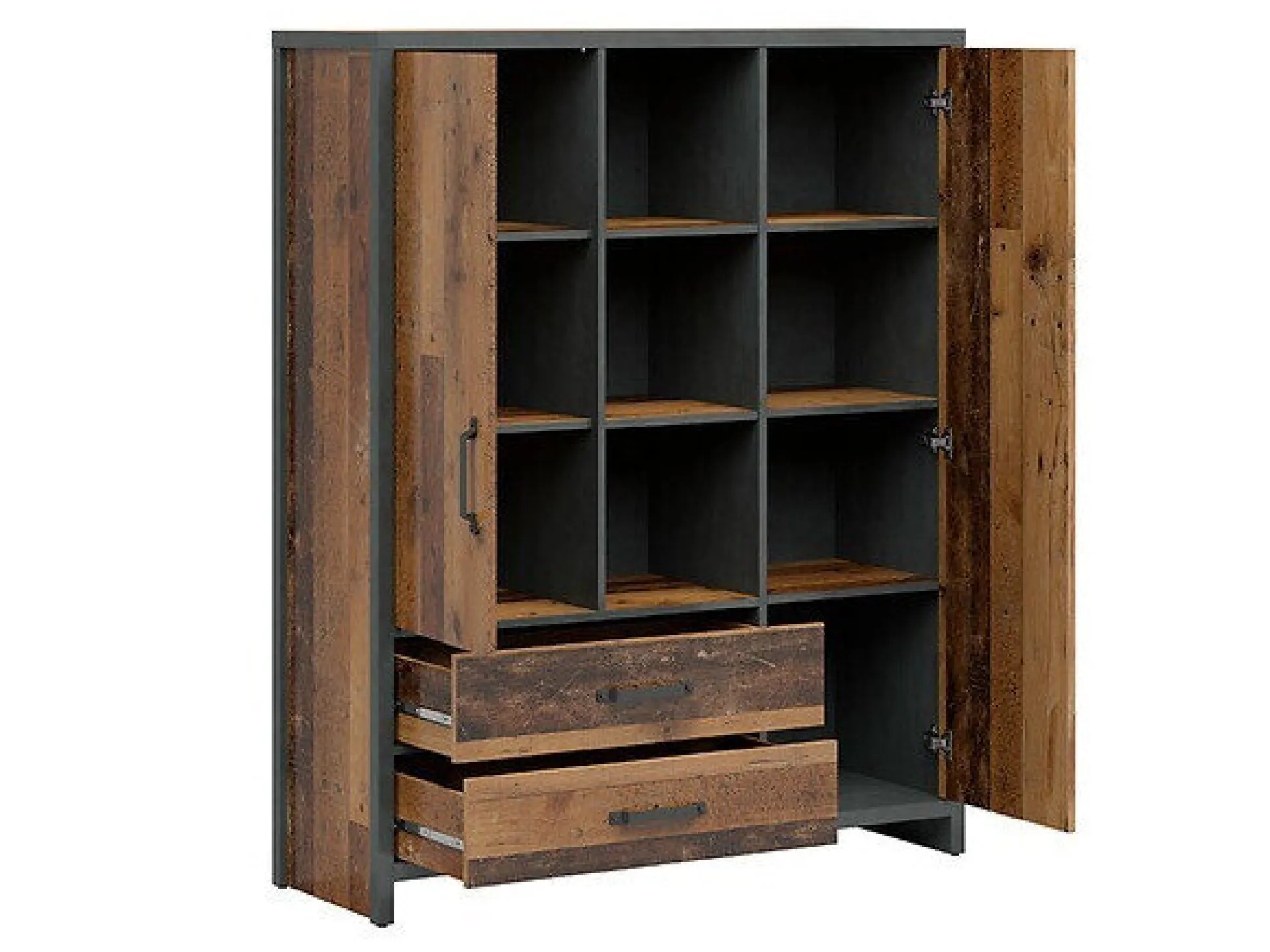 Reol Belsera 107 (Brun + Matera grå)