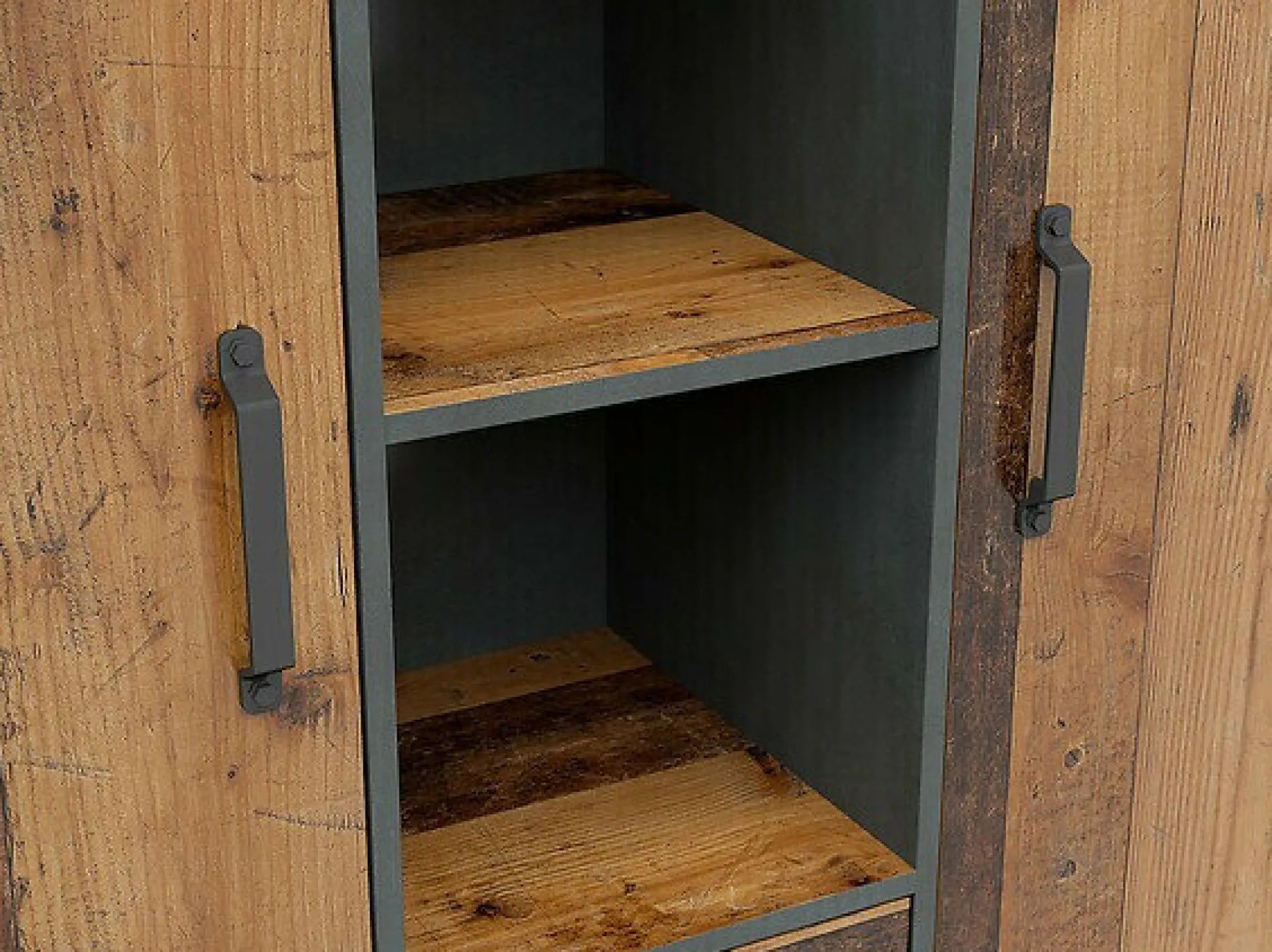 Reol Belsera 107 (Brun + Matera grå)