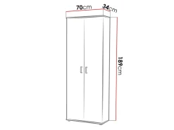 Reol Bristol 135 (Hvid)