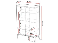 Reol Camfelo 103 (Sort)