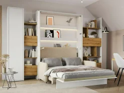 Reol Concept Pro Lenart Levfere 146 (Hvid + Artisan eg)