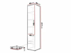 Reol Concept Pro Lenart Levfere 110 (Hvid)