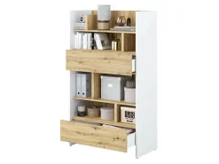 Reol Concept Pro Lenart Levfere 151 (Hvid + Artisan eg)