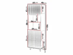 Reol Dicto (Hvid + Sort)