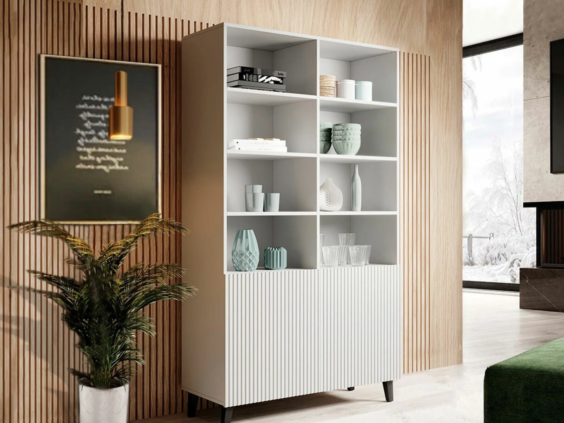 Reol Dicto I (Hvid + Sort)