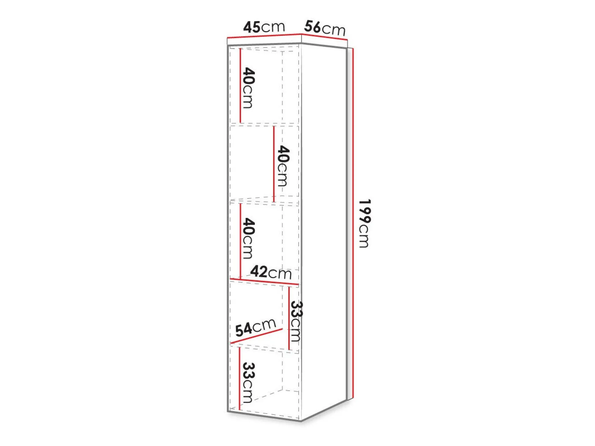 Reol Dicto II (Hvid)
